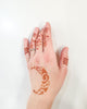 Kit "Semilună mână" tatuaje temporare cu henna și șabloane