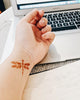 Șablon "Libelulă" pentru tatuaje temporare cu henna