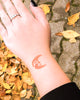 Șablon "Semilună cu obrăjori" pentru tatuaje temporare cu henna