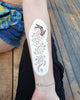 Kit "Arabescuri mână" tatuaje temporare cu henna și șabloane