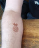 Mini kit "Planete și ananas" tatuaje temporare cu henna și șabloane